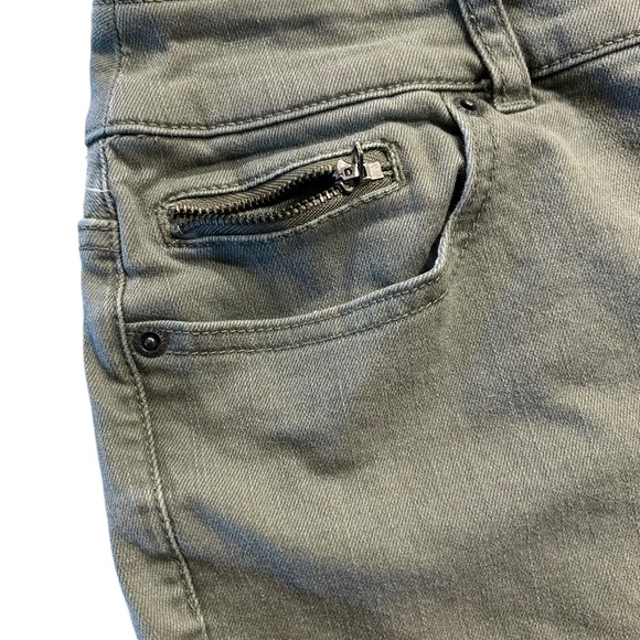 Chico’s Platinum denim jeans in an olive/grey color - Picture 8 of 10